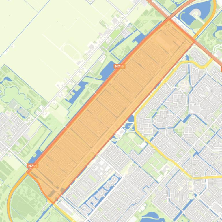 Kaart van de buurt Hoofddorp Floriande West.