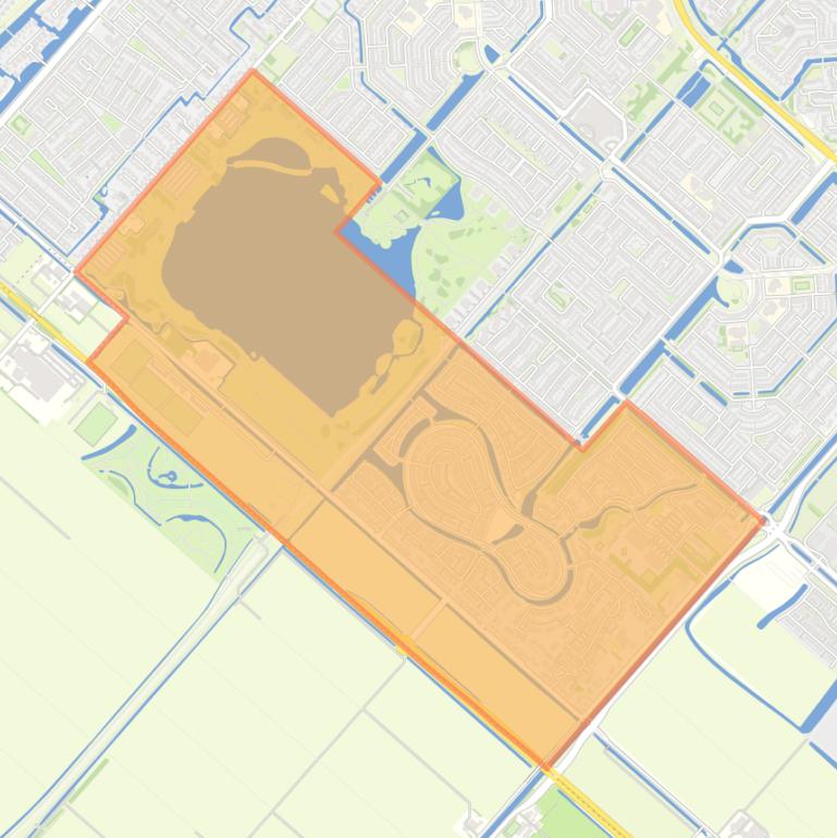 Kaart van de buurt Hoofddorp Toolenburg Zuid.