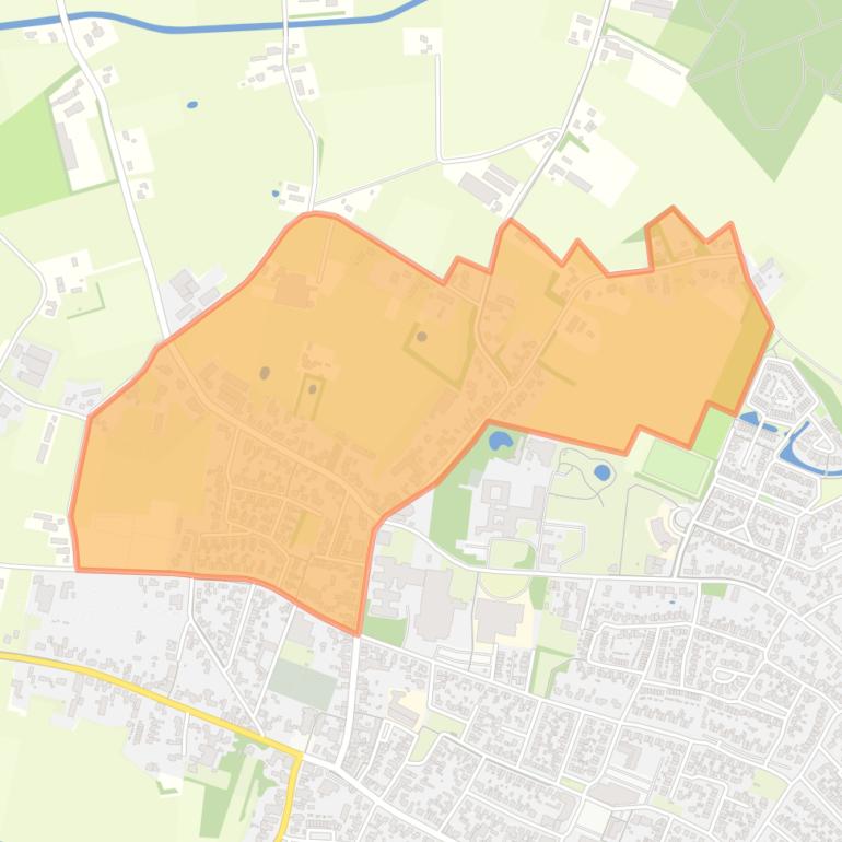 Kaart van de buurt Hopveld - Muggenhoek.