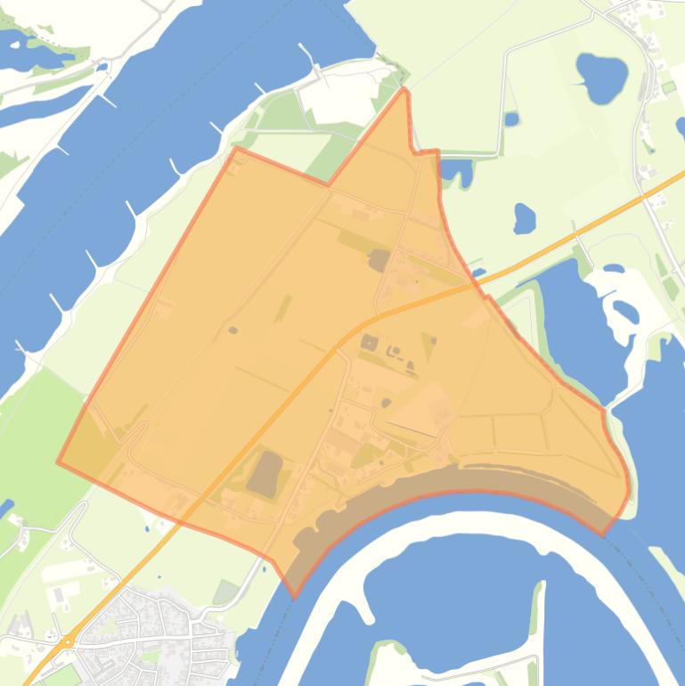 Kaart van de buurt Huizendijk Voorne De Kop en Veluwe.