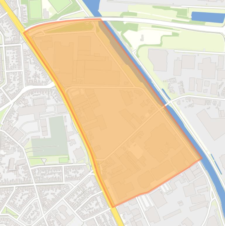 Kaart van de buurt Industrieterrein Kanaalzone Oost.