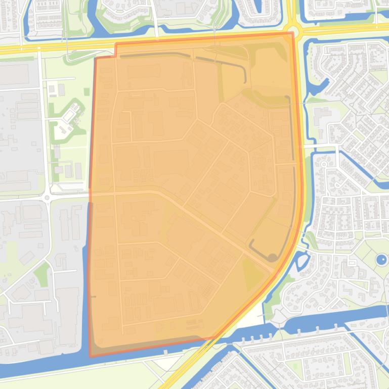 Kaart van de buurt Industrieterrein Noordersluis Oost.