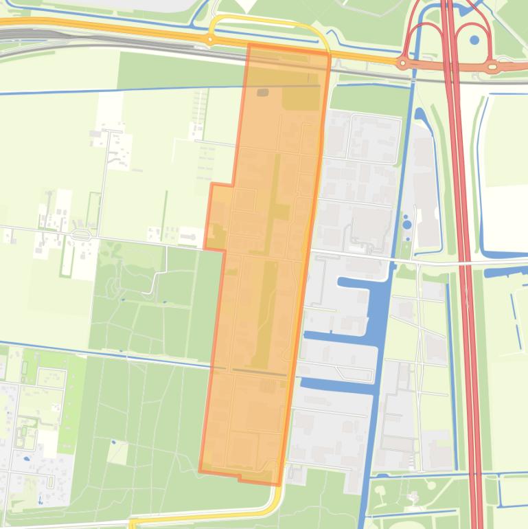 Kaart van de buurt Industrieterrein Oostervaart West.