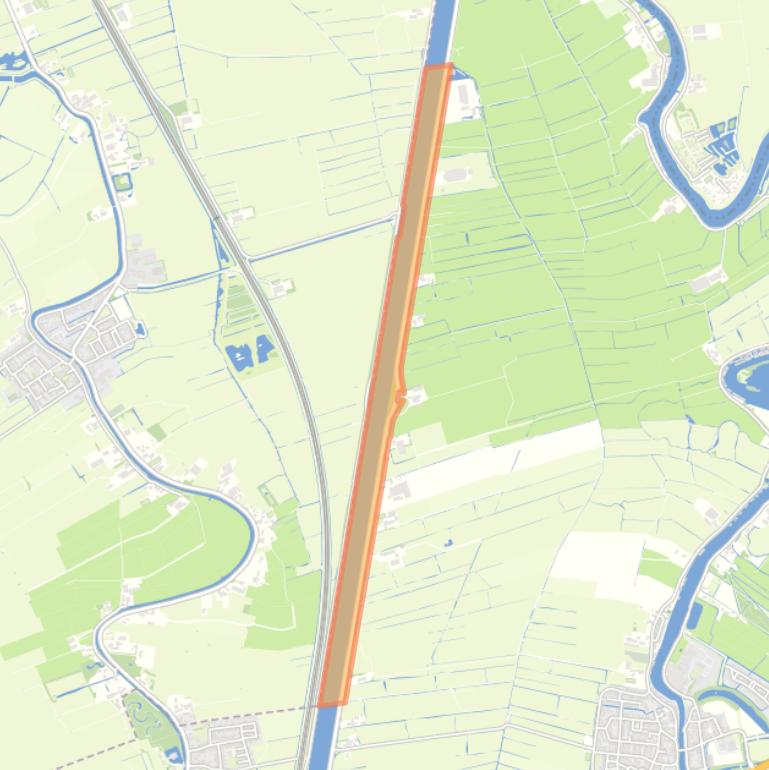 Kaart van de buurt Kanaalzone sector Vreeland.