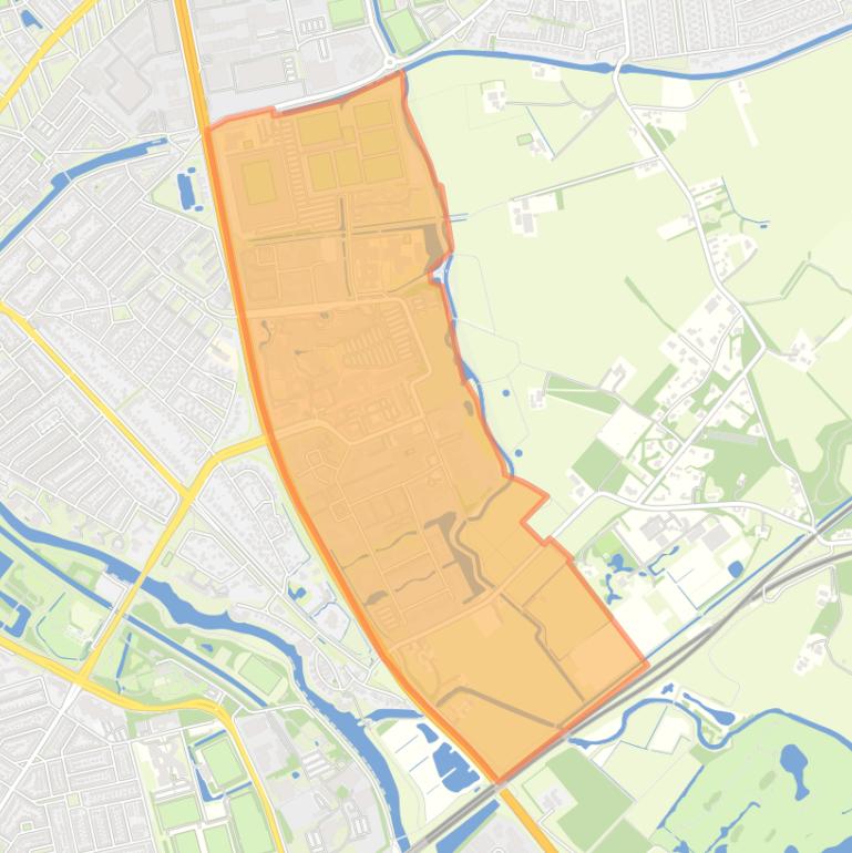 Kaart van de buurt Kantorenterrein Oosterenk.