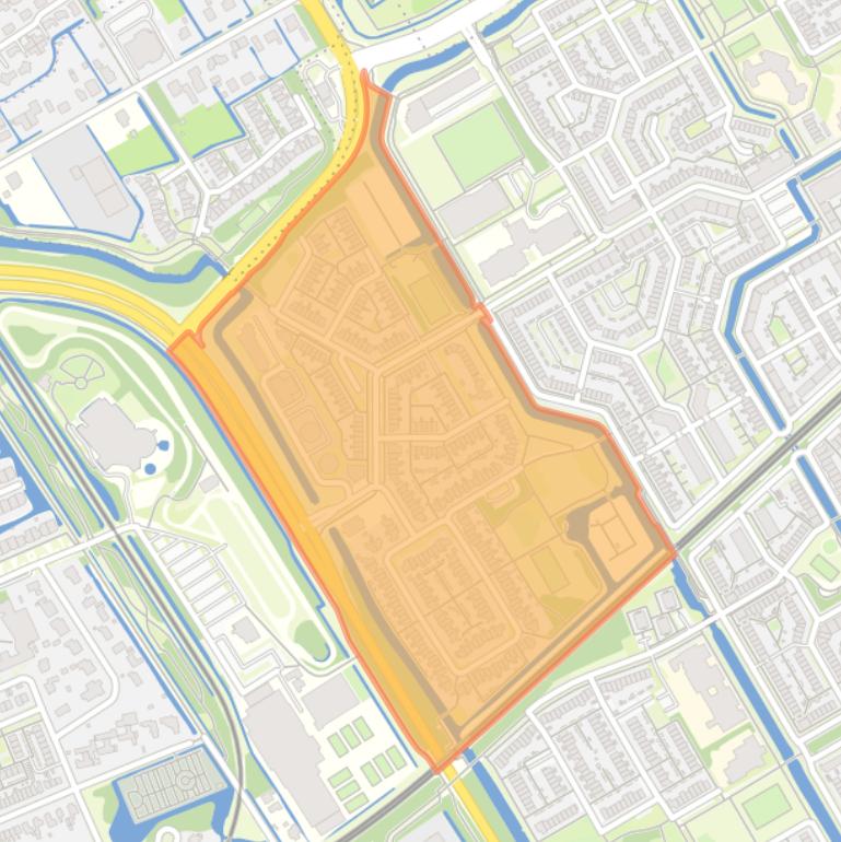 Kaart van de Kersenboogerd-Noord - Buurt 32 00.