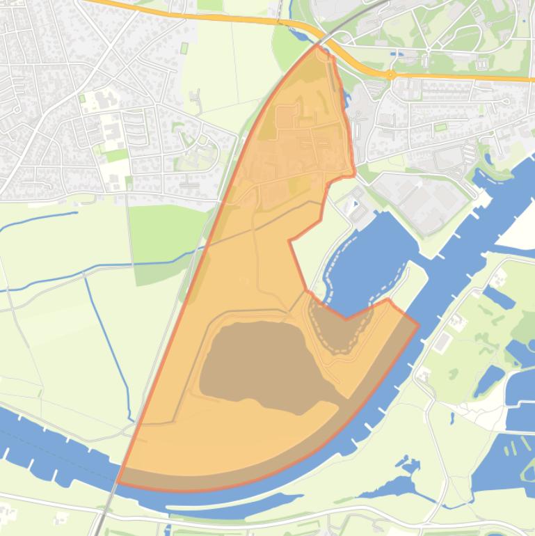 Kaart van de buurt Klingelbeek.