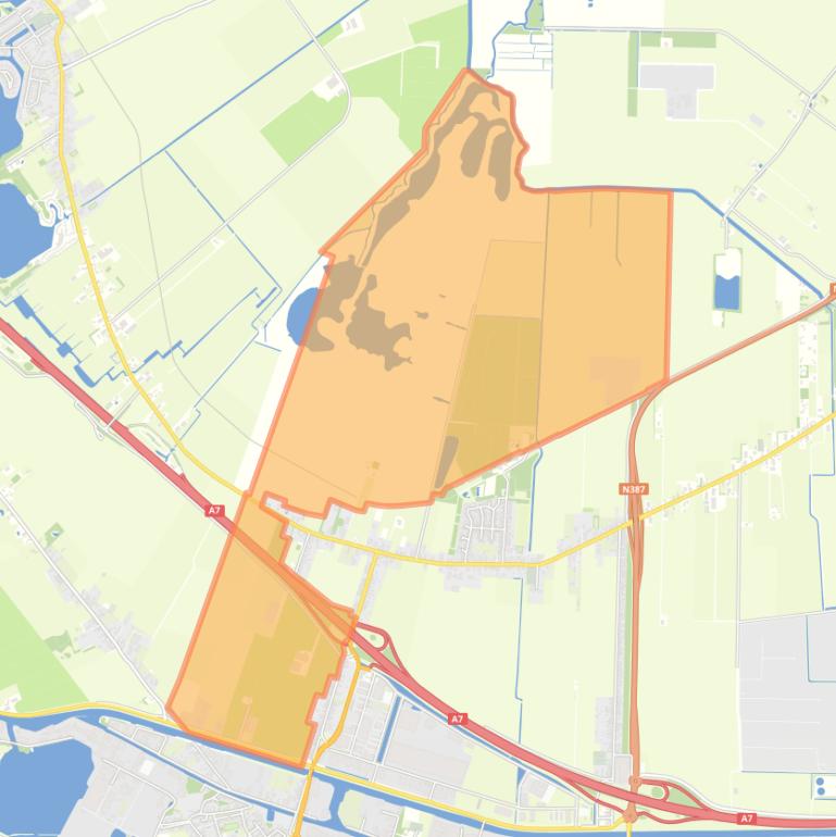 Kaart van de buurt Kolham Natuurgebied.