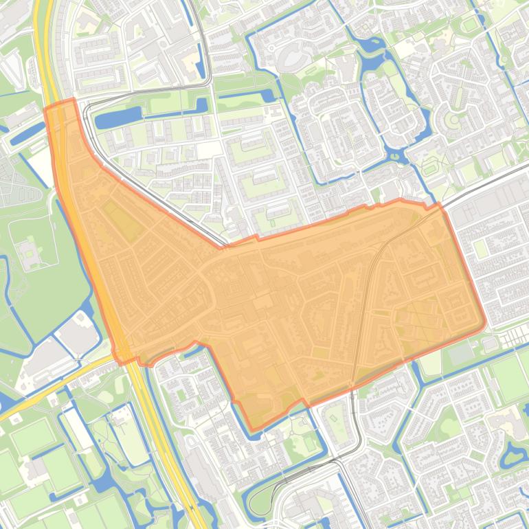 Kaart van de buurt Kom Loosduinen.