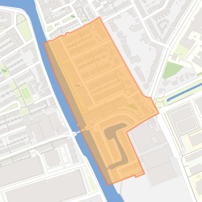 Kaart van de Koningsveldbuurt.