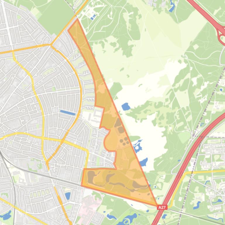 Kaart van de buurt Landelijk Gebied 92.