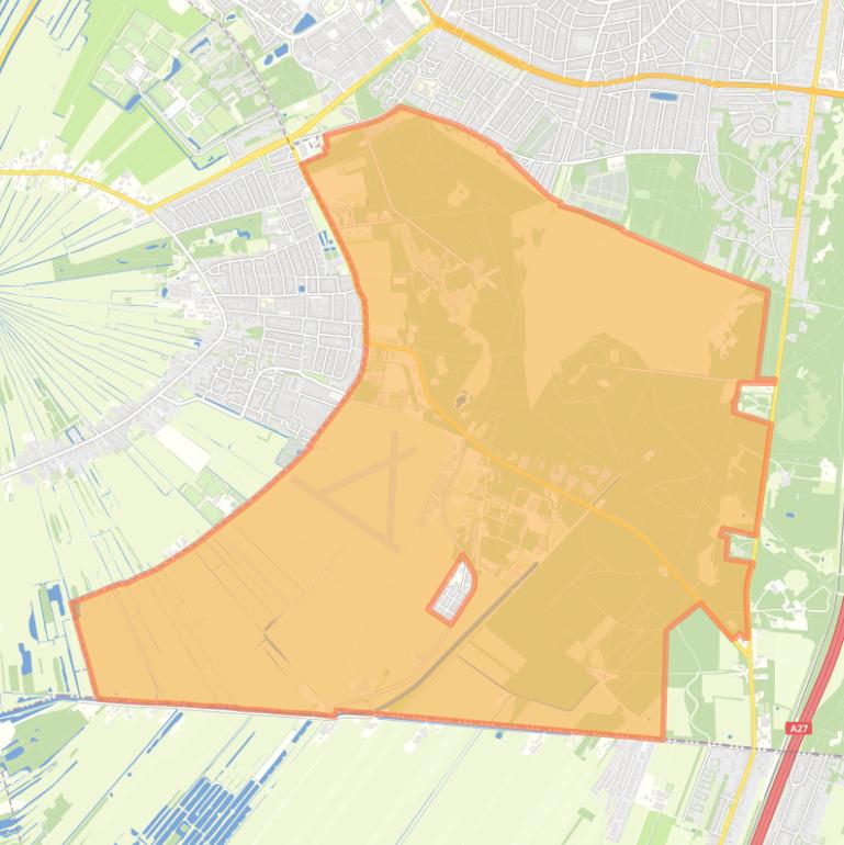 Kaart van de buurt Landelijk Gebied 95.