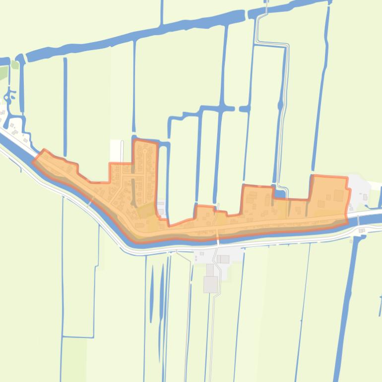 Kaart van de buurt Lange weide en omgeving.