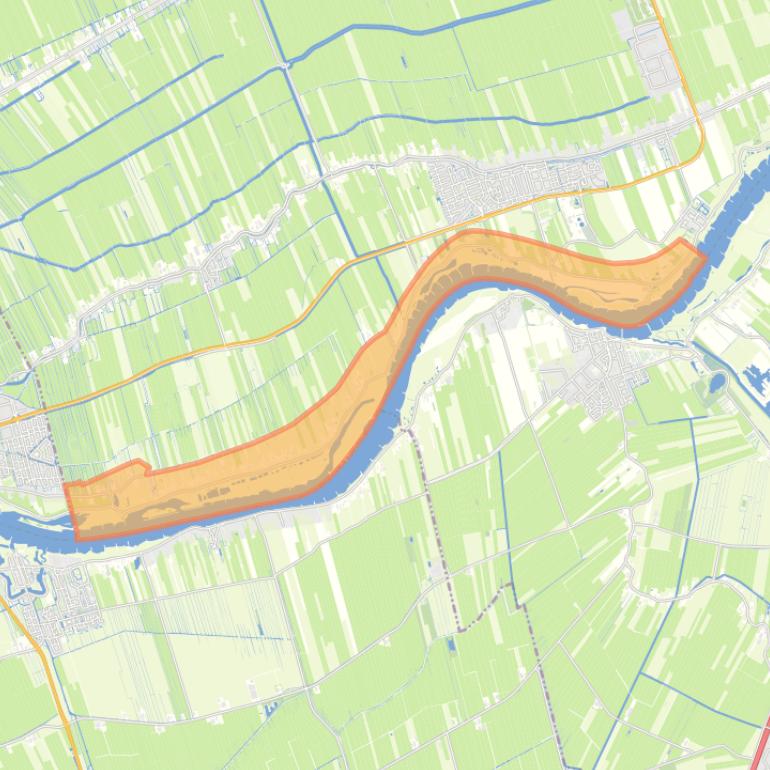 Kaart van de buurt Lekdijk tussen Jaarsveld en Schoonhoven.