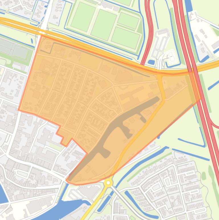 Kaart van de buurt Lemmer-Rienplan.