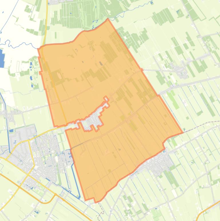 Kaart van de buurt Lippenhuizen-Buitengebied.