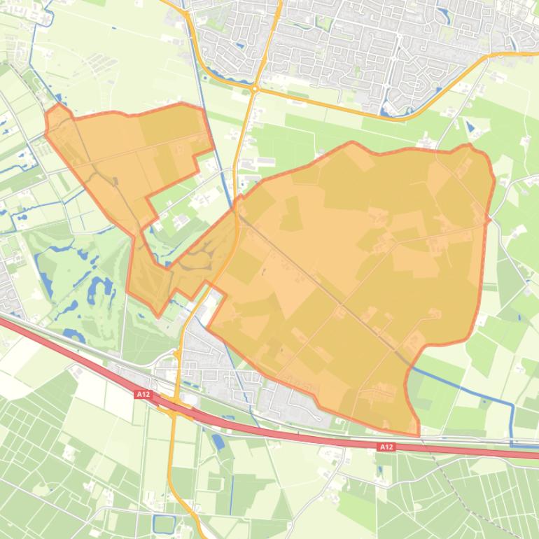 Kaart van de buurt Maarsbergen - De Meent.