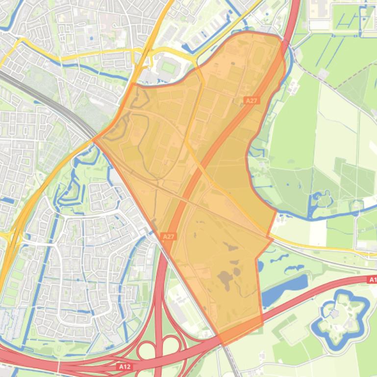 Kaart van de buurt Maarschalkerweerd en Mereveld.