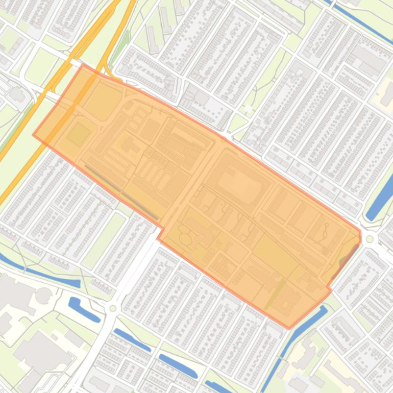 Kaart van de buurt Middelgraaflaan en omgeving.