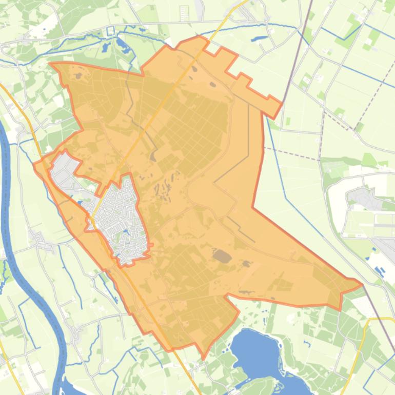 Kaart van de buurt Nieuw-Bergen Buitengebied.