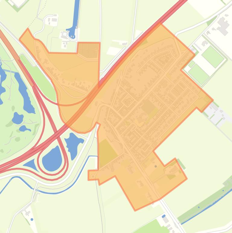 Kaart van de buurt Nieuw- en Sint Joosland.