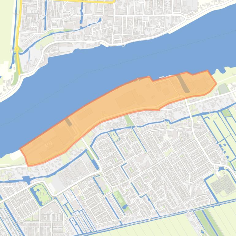 Kaart van de buurt Nieuw-Lekkerland-Noord.