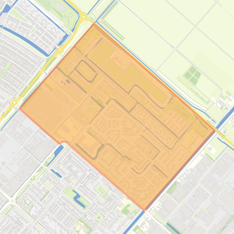 Kaart van de buurt Nieuw-Vennep Welgelegen Noord.