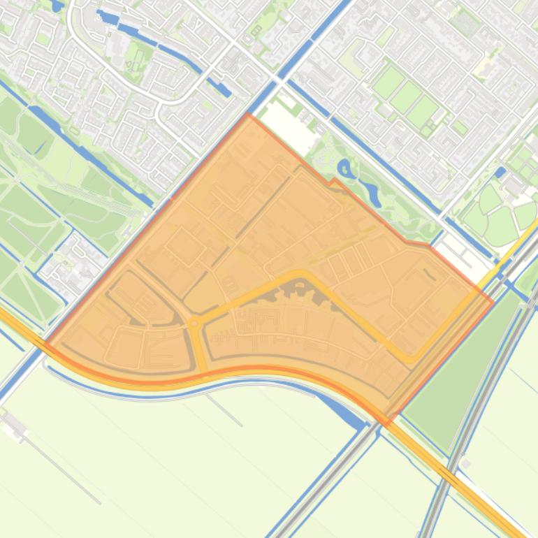 Kaart van de buurt Nieuw-Vennep Wilhelminahoeve.