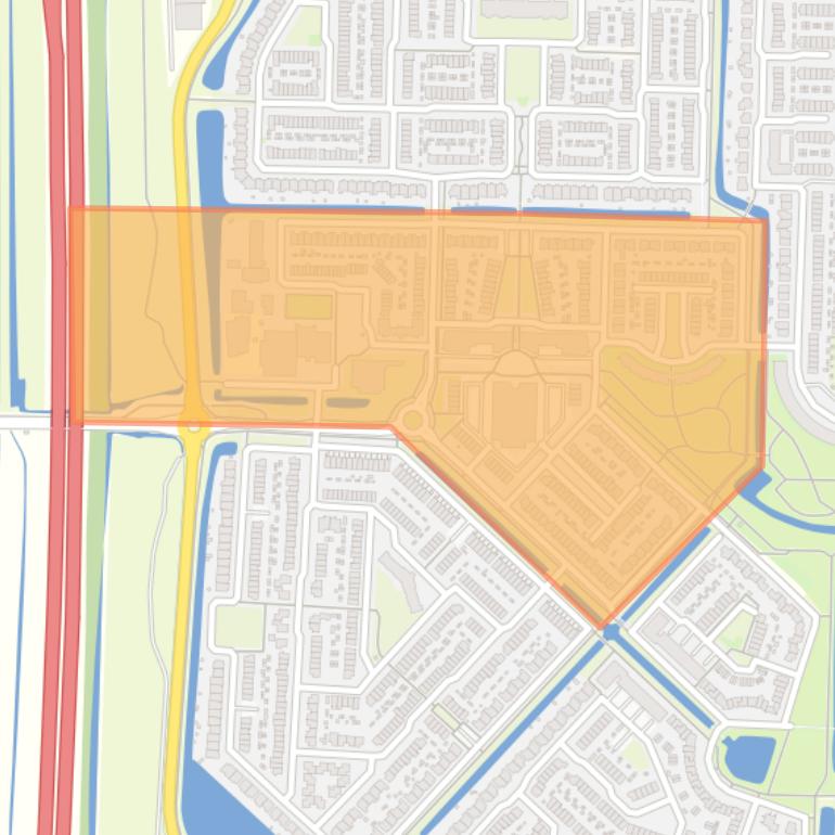 Kaart van de buurt Nieuweland 3.