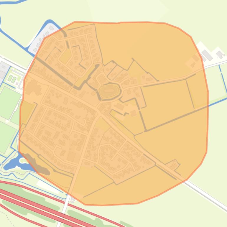 Kaart van de buurt Nijland.