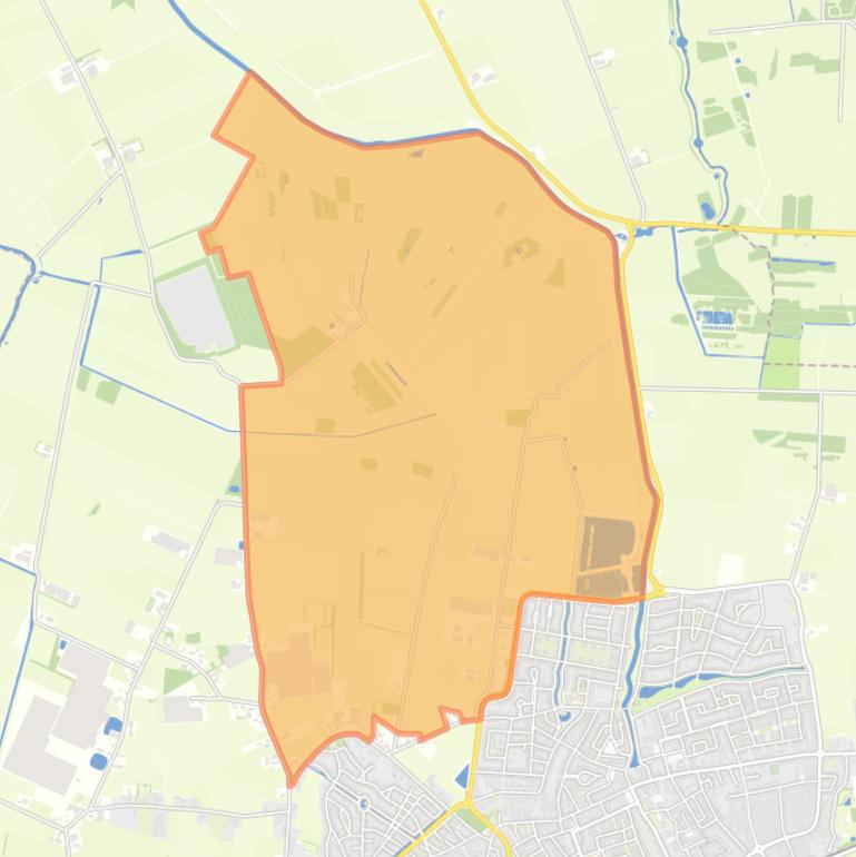 Kaart van de buurt Noord landelijk gebied 3.