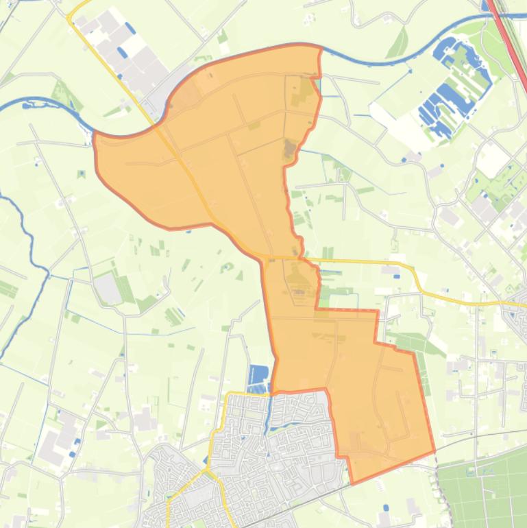 Kaart van de buurt Noord landelijk gebied 4.