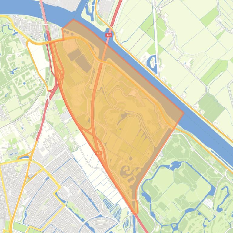 Kaart van de buurt Noord-Spaarndammerpolder.