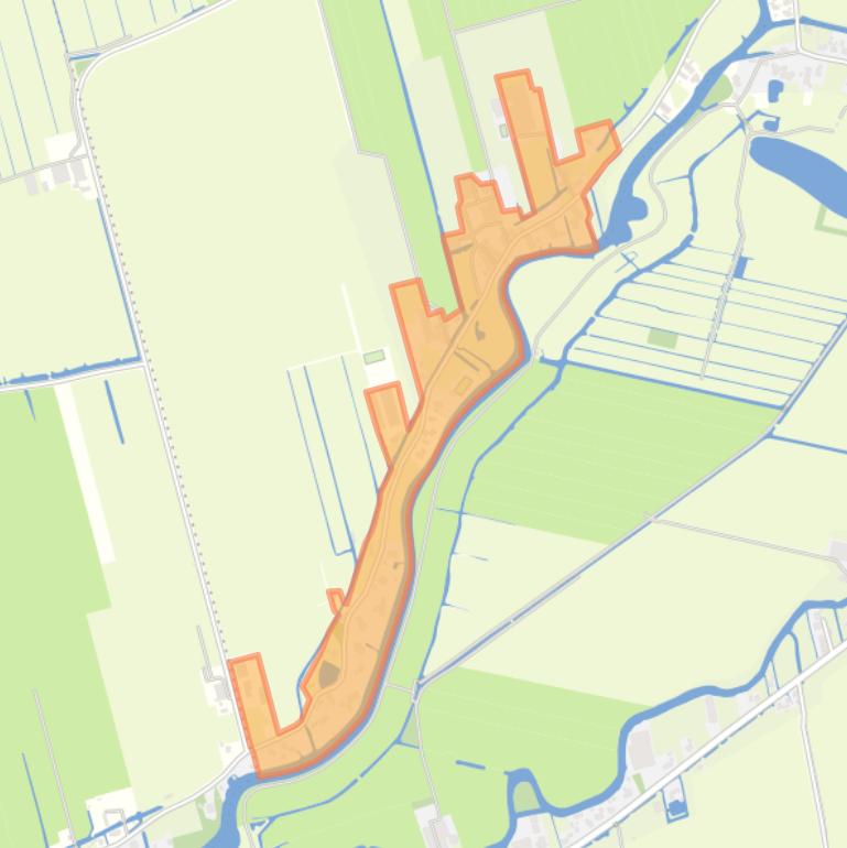 Kaart van de buurt Noordeloos-Overslingeland.