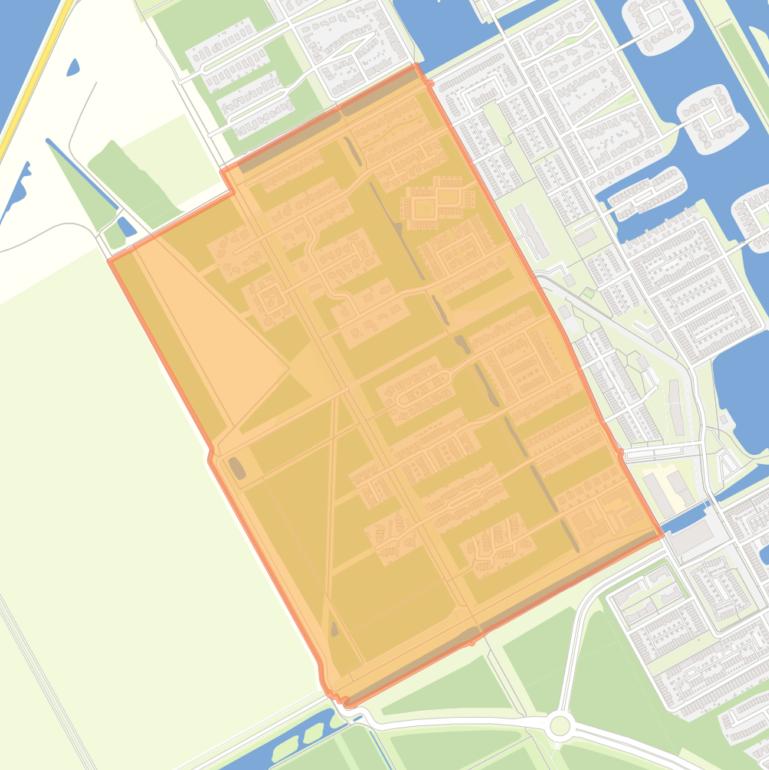 Kaart van de buurt Noorderplassen West-West.