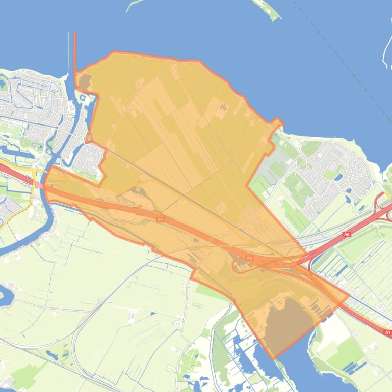 Kaart van de buurt Noordpolder.