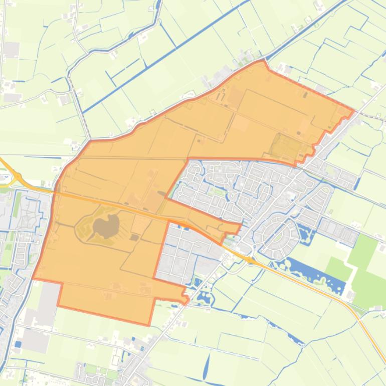 Kaart van de buurt Obdam Verspreide huizen West.