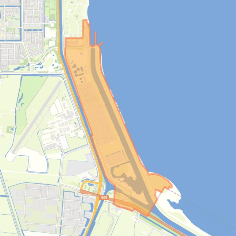 Kaart van de buurt Oostoever.