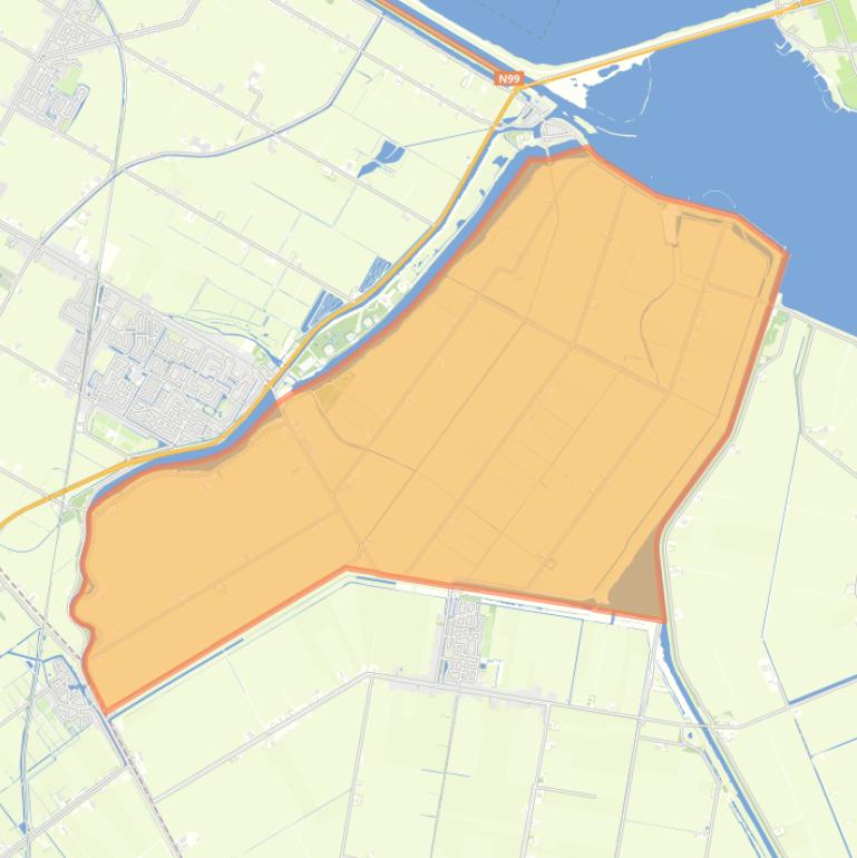 Kaart van de buurt Oostpolder.