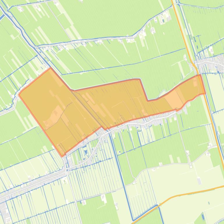 Kaart van de buurt Ottoland-Buitengebied-Noord.