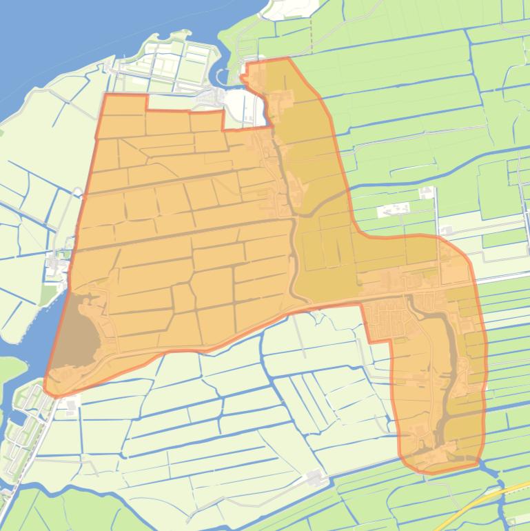 Kaart van de buurt Oud Ade en Zevenhuizen.