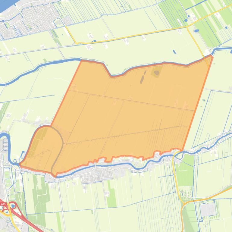 Kaart van de buurt Oud-Alblas-Buitengebied-Noord.