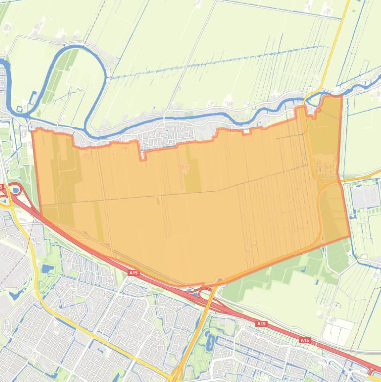 Kaart van de buurt Oud-Alblas-Buitengebied-Zuid.