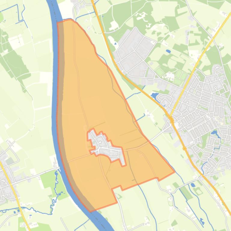 Kaart van de buurt Oud-Bergen Buitengebied.