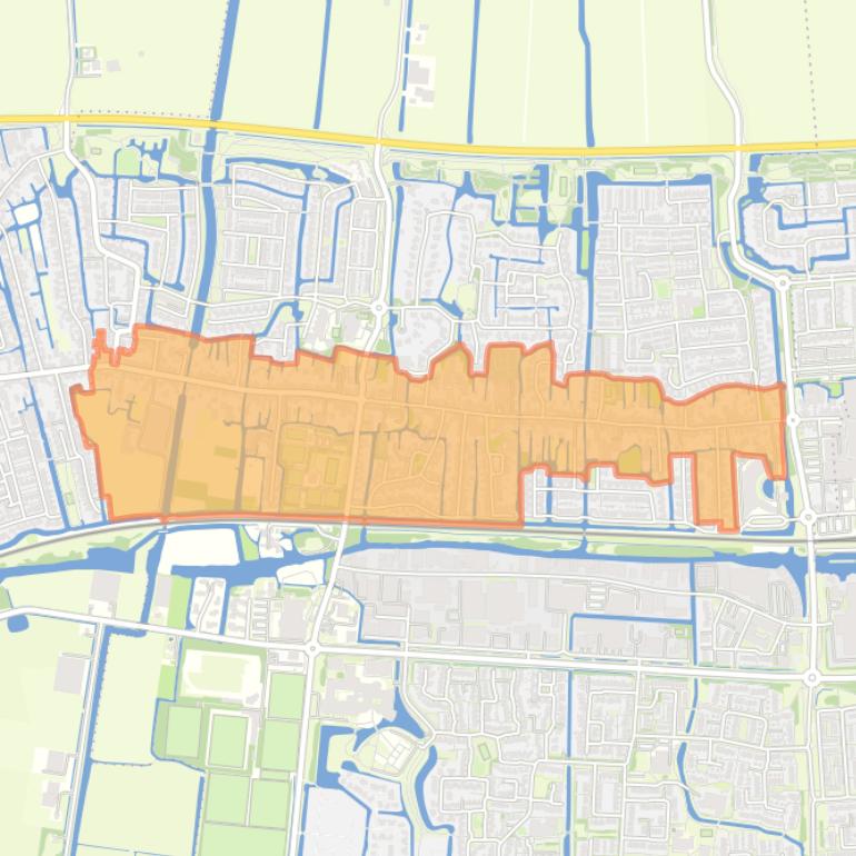 Kaart van de buurt Oud Grootebroek.