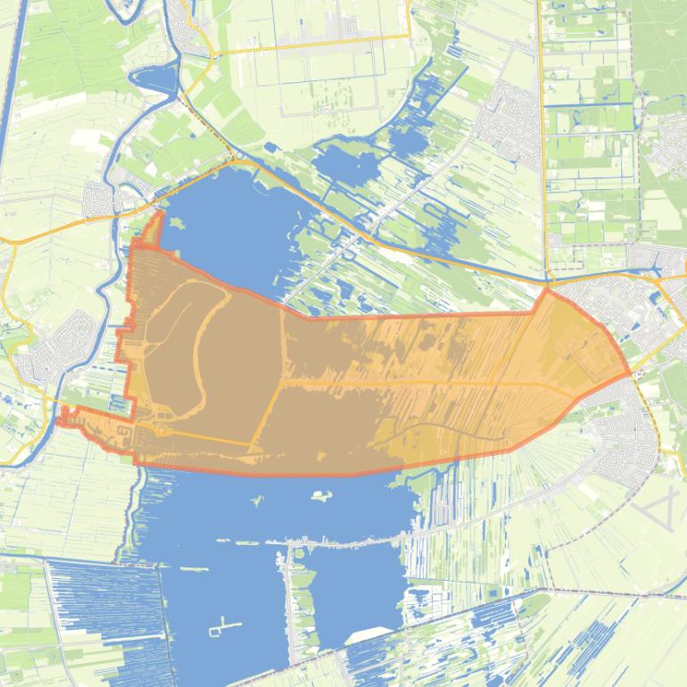 Kaart van de buurt Oud-Loosdrecht.