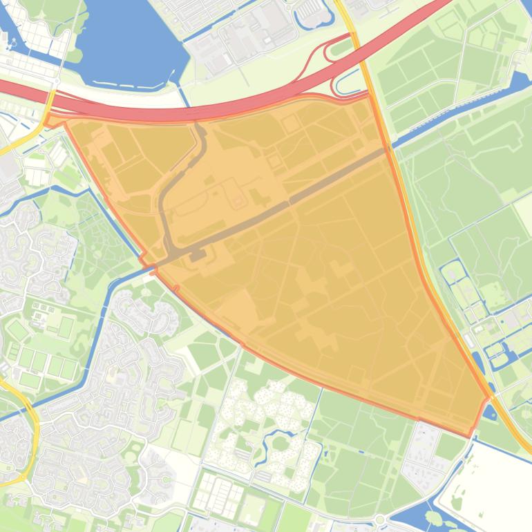 Kaart van de buurt Overig Almere Haven Oost.