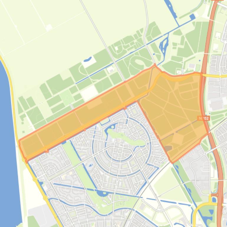 Kaart van de buurt Overig Almere Poort Noord.