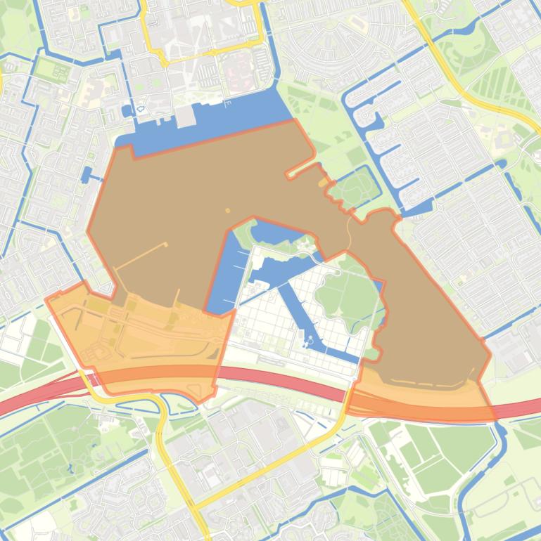 Kaart van de buurt Overig Almere Stad Zuid.