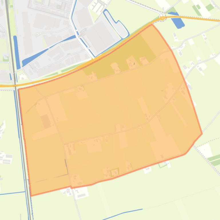 Kaart van de buurt Overige verspreide huizen.